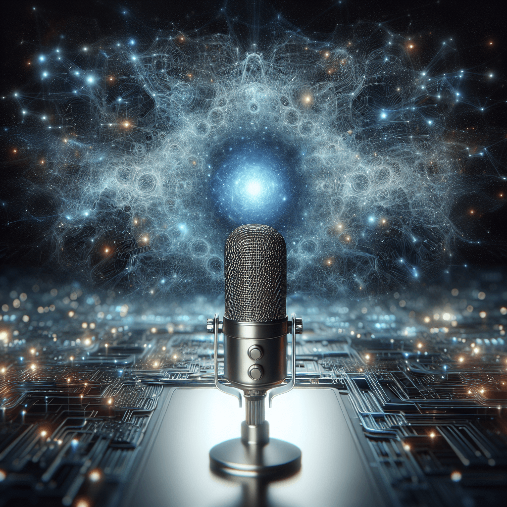 Microphone , photo with AI